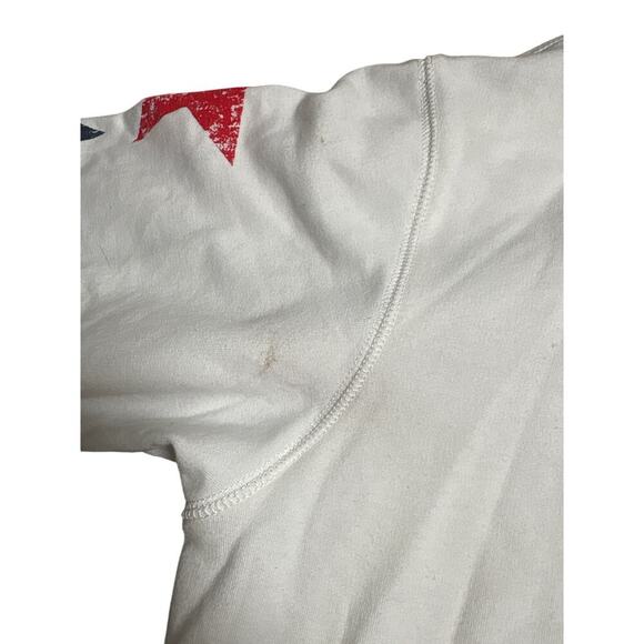 Eddie Bauer XL USA Zip Hoodie White with Stars – 4th of July Patriotic - Picture 5 of 6